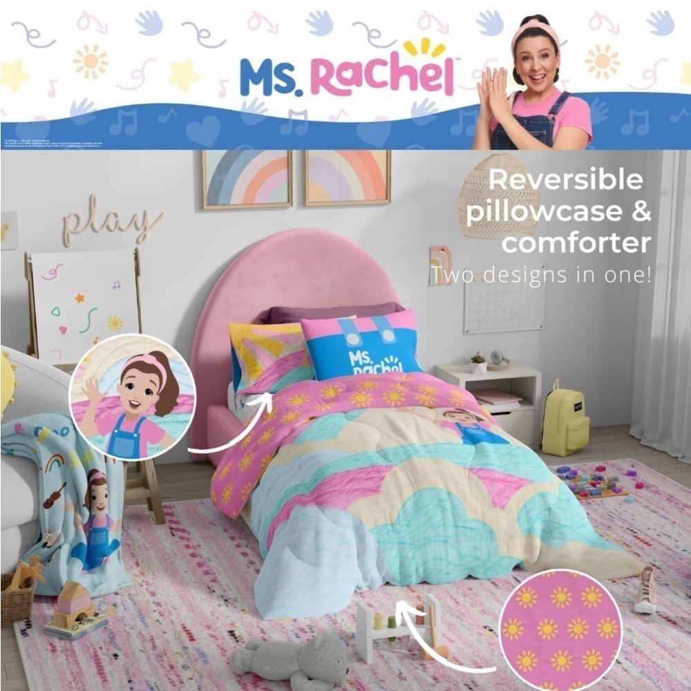 Ms.Rachel Bedding Super Soft Microfiber Comforter and Sheet Set 4 Piece Twin Siz - Picture 6 of 10